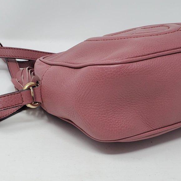 Auth Gucci Soho Disco Camera Leather Crossbody Bag - Picture 6 of 15